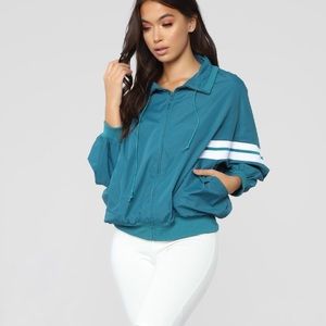 Pull Down Jacket- Teal
